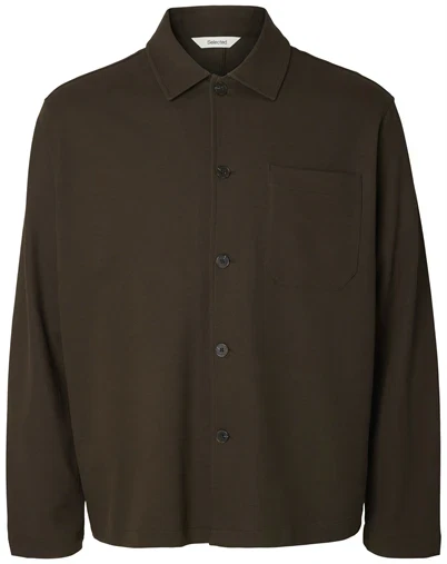 Selected - SLMSol Overshirt - Turkish Coffee